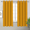 Cotton Solid Yellow 7ft Door Curtains Pack Of 2