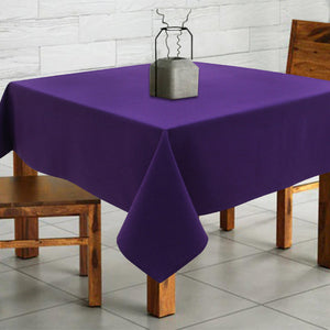 Cotton Plain Violet 2 Seater Table Cloths Pack Of 1 freeshipping - Airwill