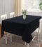 Cotton Solid Black 2 Seater Table Cloths Pack Of 1