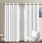 Cotton Solid White 5ft Window Curtains Pack Of 2