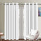 Cotton Solid White Long 9ft Door Curtains Pack Of 2