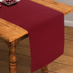 Cotton Solid Maroon 152cm Length Table Runner Pack Of 1 freeshipping - Airwill