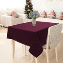 Cotton Solid Maroon 4 Seater Table Cloths Pack Of 1