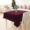 Cotton Solid Maroon 8 Seater Table Cloths Pack Of 1