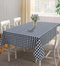 Cotton Gingham Check Black 6 Seater Table Cloths Pack Of 1