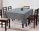 Cotton Gingham Check Black 4 Seater Table Cloths Pack Of 1