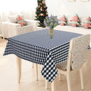 Cotton Gingham Check Black 8 Seater Table Cloths Pack Of 1