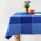 Cotton 4 Way Dobby Blue 4 Seater Table Cloths Pack Of 1
