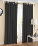 Cotton Solid Grey 7ft Door Curtains Pack Of 2