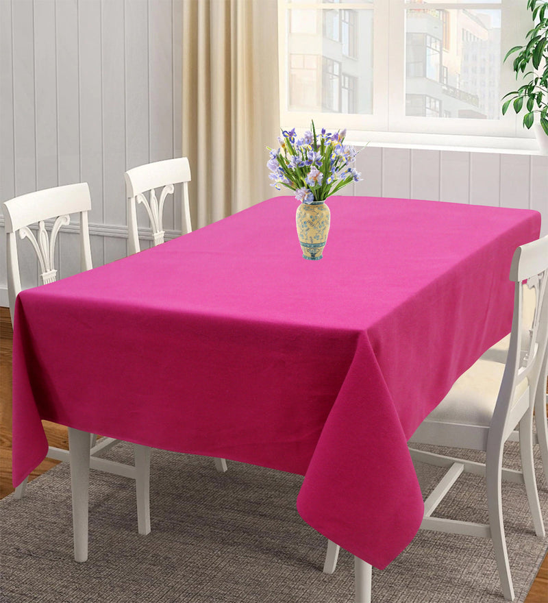 Cotton Solid Rose 2 Seater Table Cloths Pack Of 1