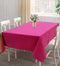 Cotton Solid Rose 6 Seater Table Cloths Pack Of 1