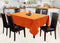 Cotton Solid Orange 4 Seater Table Cloths Pack Of 1