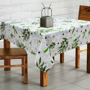 Cotton Olive Leaf 2 Seater Table Cloths Pack Of 1 freeshipping - Airwill