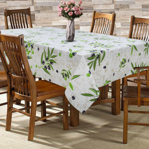 Cotton Olive Leaf 6 Seater Table Cloths Pack Of 1 freeshipping - Airwill