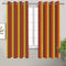 Cotton Dobby Stripe 7ft Door Curtains Pack Of 2