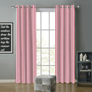 Cotton Candy Stripe Long 9ft Door Curtains Pack Of 2