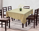 Cotton Gingham Check Yellow 8 Seater Table Cloths Pack Of 1