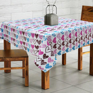Cotton Metro Heart 2 Seater Table Cloths Pack of 1 freeshipping - Airwill