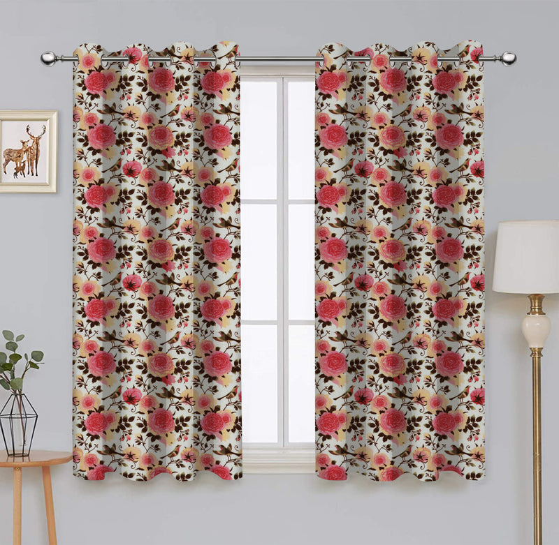 Cotton Isabella 7ft Door Curtains Pack Of 2
