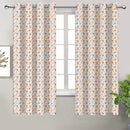 Cotton Cold Coffee 7ft Door Curtains Pack Of 2