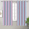 Cotton Metro Heart Long 9ft Door Curtains Pack Of 2