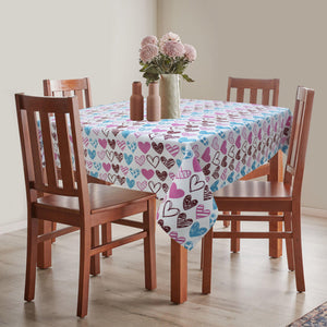 Cotton Metro Heart 4 Seater Table Cloths Pack of 1 freeshipping - Airwill