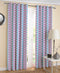 Cotton Metro Heart 5ft Window Curtains Pack Of 2