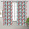 Cotton Vein Leaf 7ft Door Curtains Pack Of 2