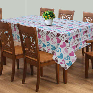 Cotton Metro Heart 8 Seater Table Cloths Pack of 1 freeshipping - Airwill