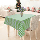 Cotton Gingham Check Green 6 Seater Table Cloths Pack Of 1