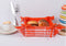 Cotton Track Dobby Orange, Checked Bread Basket Pack Of 1