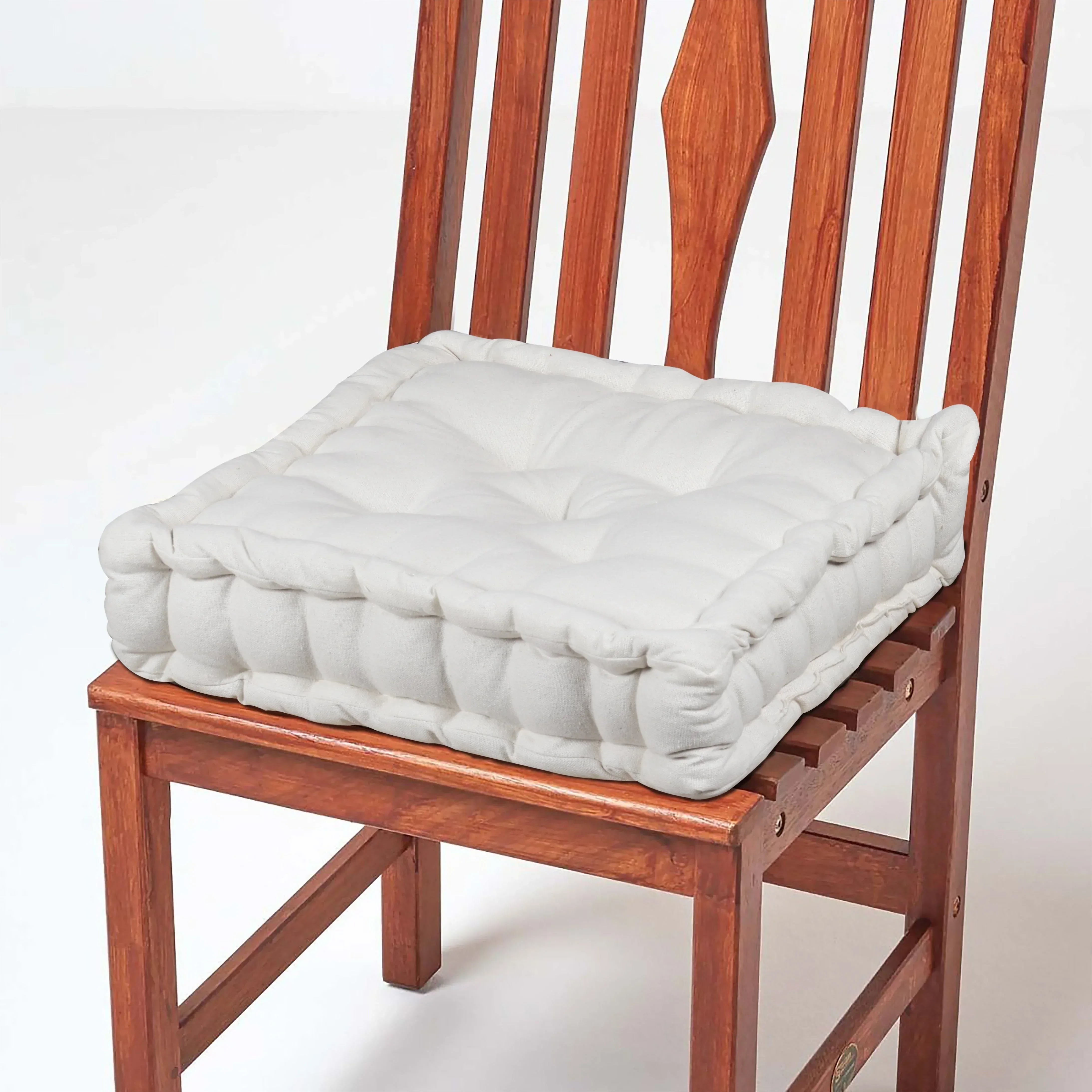 Chair Pads Dining Bench Cushion Pad Cotton White Box Cushions