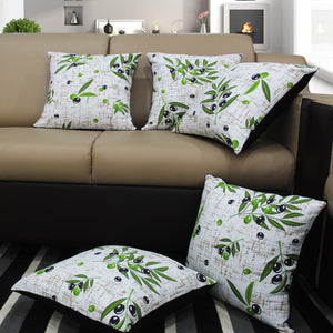 Cotton Olive Leaf Cushion Covers Pack Of 5 freeshipping - Airwill