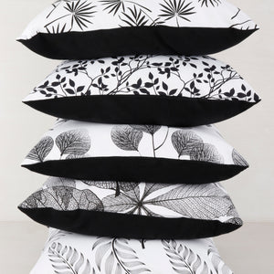 Cotton Leaf Theme Designer Printed Cushion Covers Pack of 5 freeshipping - Airwill