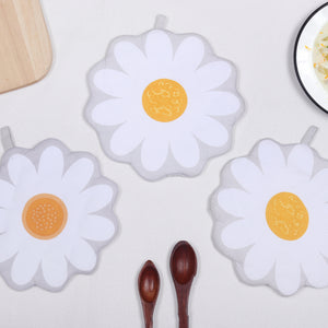 Cotton Shaped Printed Pot Holders Pack Of 3