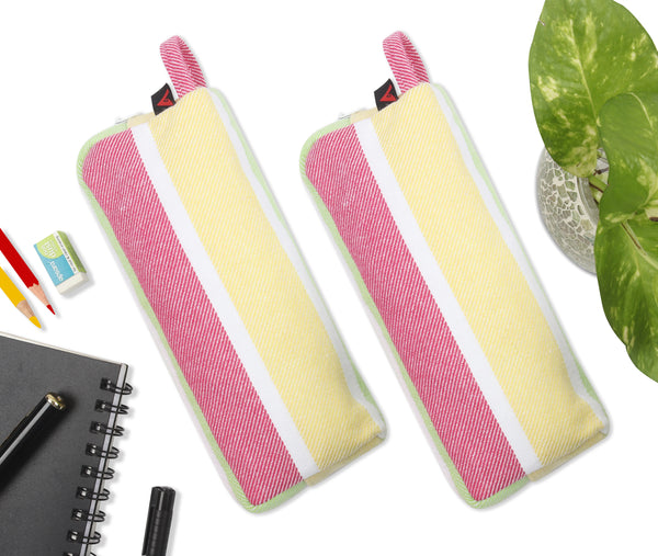 Cotton Pencil Pouches - Pack of 2 pcs