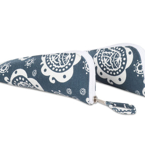 Cotton Dark Grey Pencil Pouches - Pack of 2 pcs