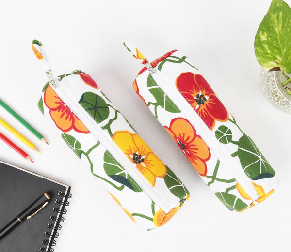 Cotton Pencil Pouches - Pack of 2 pcs