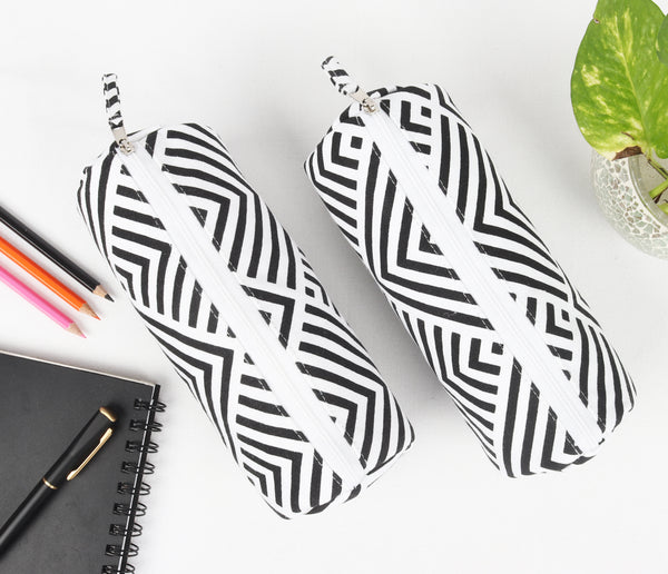 Cotton Pencil Pouches - Pack of 2 pcs