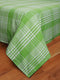 Cotton Double Track Dobby Checkered Bedsheet with 2 Pillow Covers (Pack of 3, Green)
