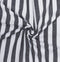 Cotton Striped Bedsheet with Pillow Covers (Black) - available sizes, Single, Double/Queen, King and Super King