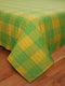Cotton Designer Dobby Checkered Bedsheet with Pillow Covers (Green, Yellow) - available sizes, Single, Double/Queen, King and Super King