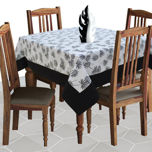 Cotton Neem Leaf with Border 4 Seater Table Cloths Pack of 1 freeshipping - Airwill