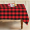 Cotton Xmas Check Table Cloths Pack Of 1 - (2 to 8 Seaters)