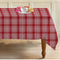 Cotton Track Dobby Red Table Cloths Pack Of 1 - (2 to 8 Seaters)