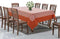 Cotton Gingham Check Orange with Attached Border Table Cloths Pack of 1 - (2 to 8 Seaters)