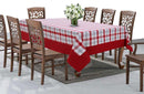 Cotton Lanfranki Red with Attached Border Table Cloths Pack of 1 - (2 to 8 Seaters)