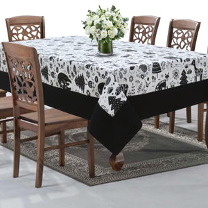Cotton Wild Animals with Border 8 Seater Table Cloths Pack of 1 freeshipping - Airwill