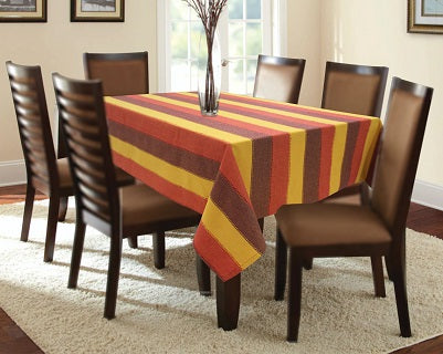 Cotton Dobby Stripe Table Cloths Pack of 1 - (2 to 8 Seaters)