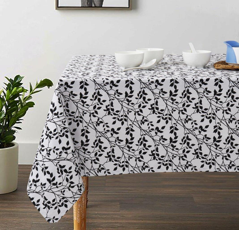 Cotton Small Leaf Table Cloths Pack Of 1 - (2 to 8 Seaters)